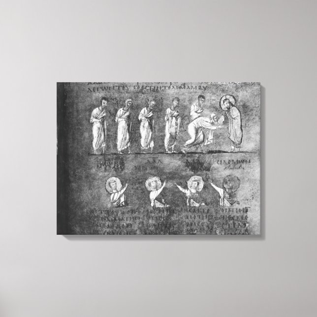 The communion of six apostles canvas print (Front)