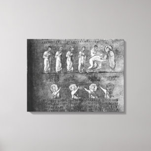 The communion of six apostles canvas print