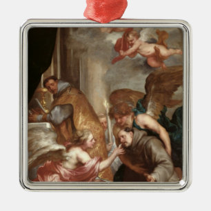 The Communion of St. Bonaventure Metal Tree Decoration