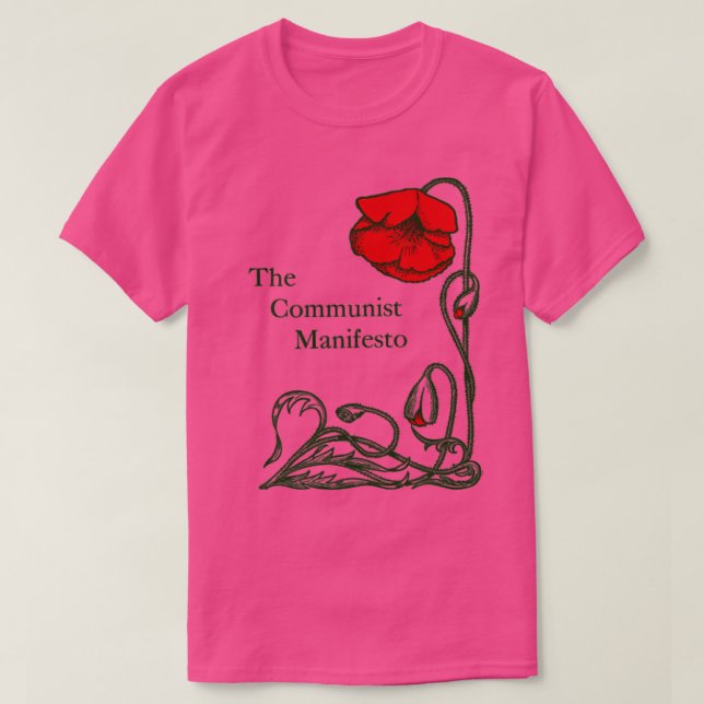 The Communist Manifesto Karl Marx and Friedrich En T-Shirt (Design Front)