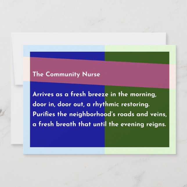 The Community Nurse Thank You Card (Front)