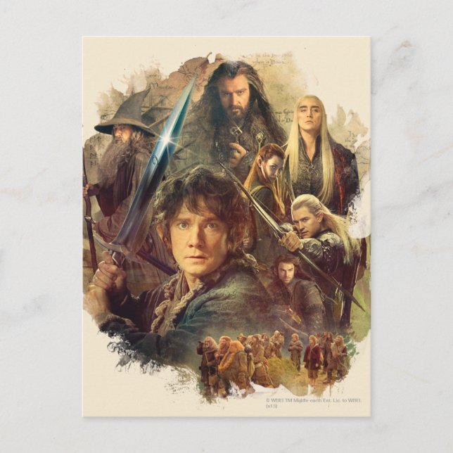 The Company and Elves of Mirkwood Postcard (Front)