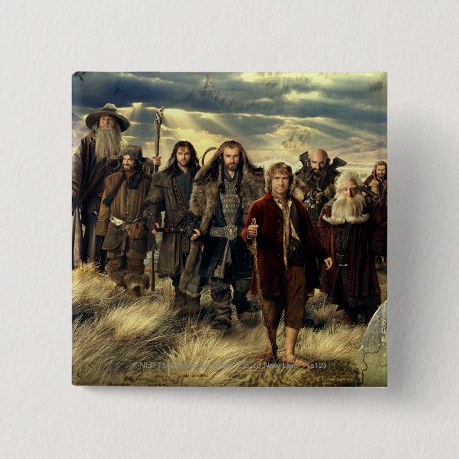 The Company Framed 15 Cm Square Badge (Front)