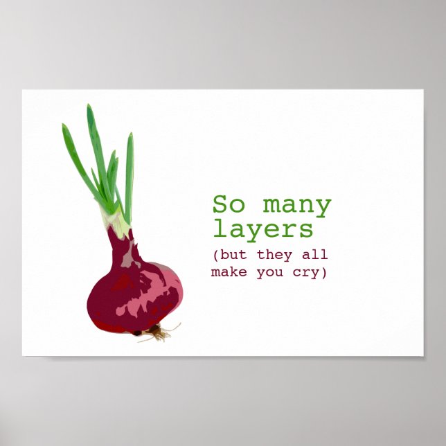 The complicated onion poster (Front)
