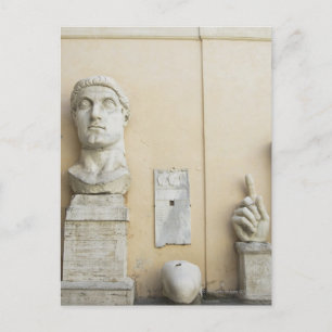 The components of a giant statue of Emperor 2 Postcard