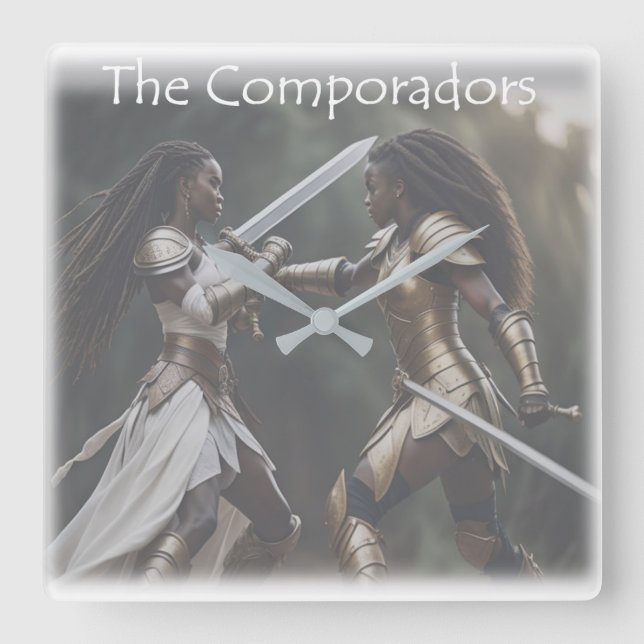The Comporadors Cover Art Square Wall Clock (Front)