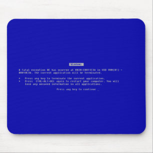 The Computer Blue Screen of Death Mouse Mat