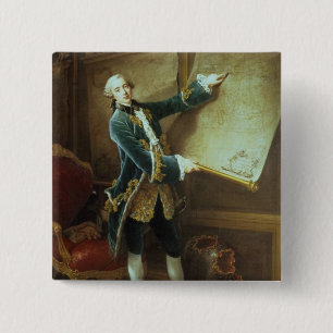 The Comte de Vaudreuil, 1758 15 Cm Square Badge