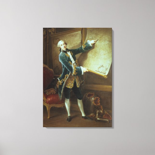 The Comte de Vaudreuil, 1758 Canvas Print (Front)
