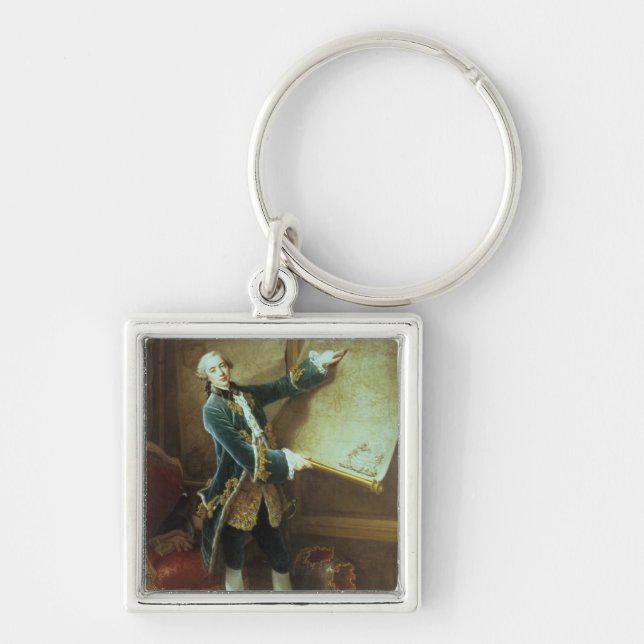 The Comte de Vaudreuil, 1758 Key Ring (Front)