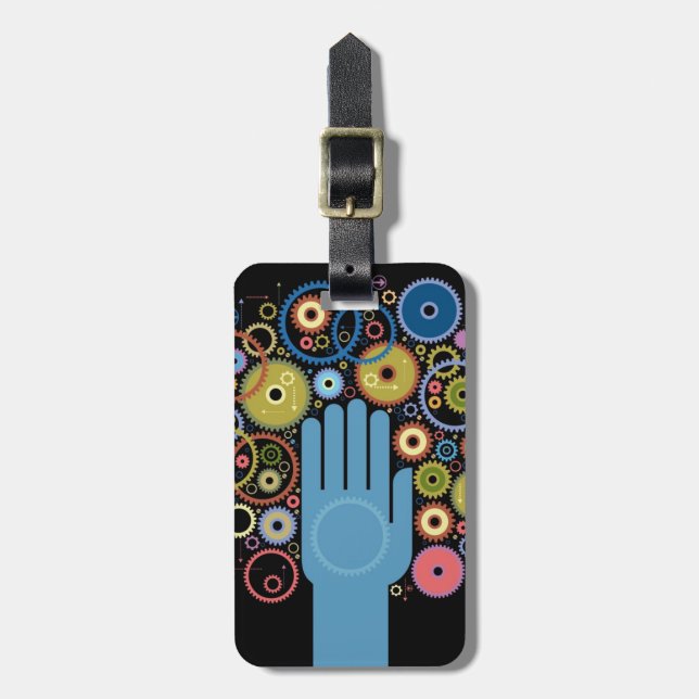 The concept of motion luggage tag (Front Vertical)