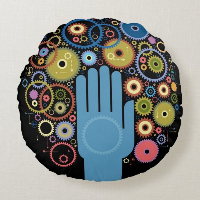 The concept of motion round cushion (Front)