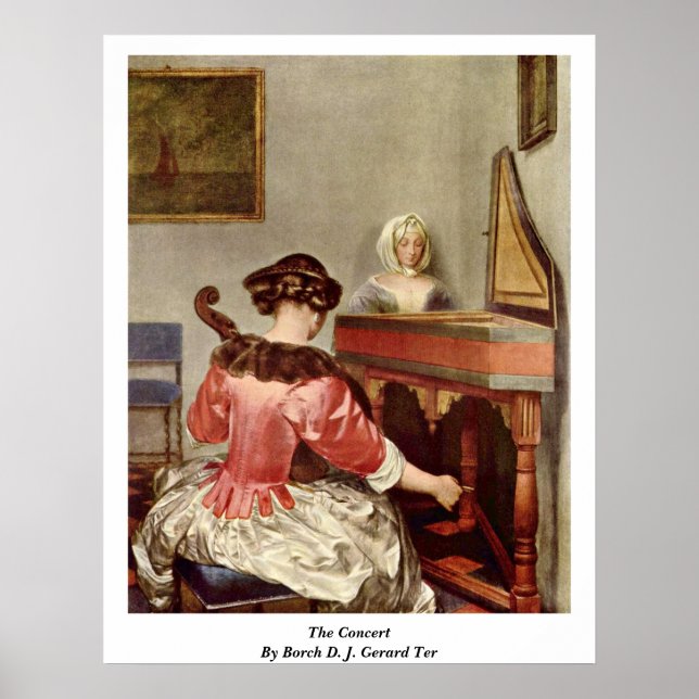 The Concert By Borch D. J. Gerard Ter Poster (Front)