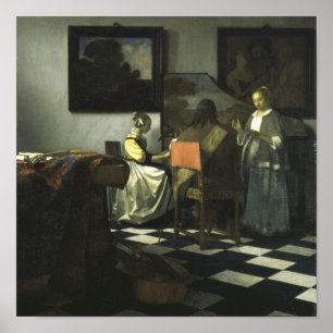 The Concert by Vermeer - Poster