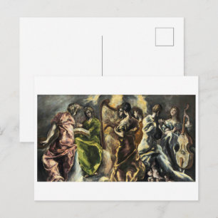 The Concert of the Angels   El Greco   Postcard
