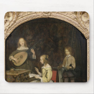 The Concert: Singer and Theorbo Player Mouse Mat