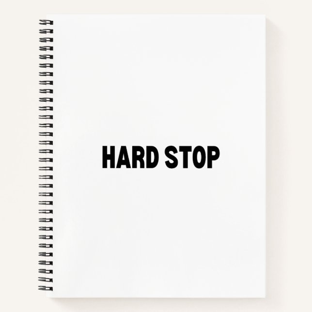 The Conclusion Ledger | Hard Stop Professional Notebook (Front)