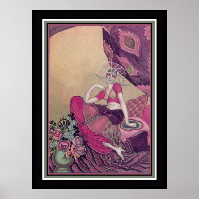 "The Concubine" 1920's Art Deco Print (Front)