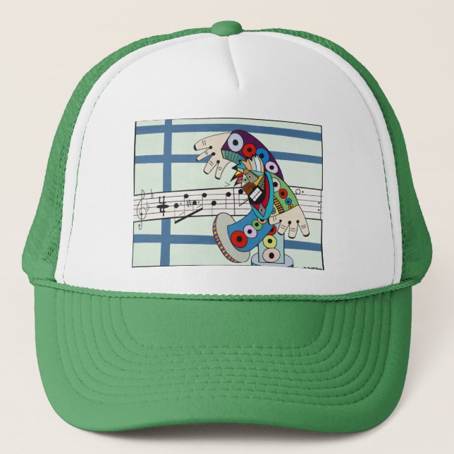 "The Conductor" by Ruchell Alexander Trucker Hat (Front)