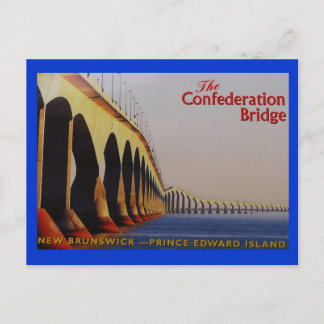 THE CONFEDERATION BRIDGE P-E-I CANADA POSTCARD