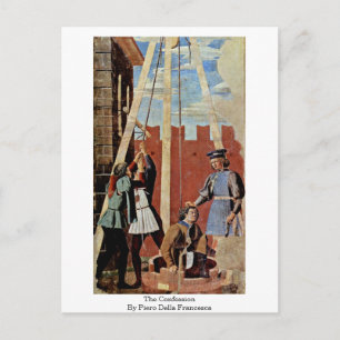 The Confession. By Piero Della Francesca Postcard