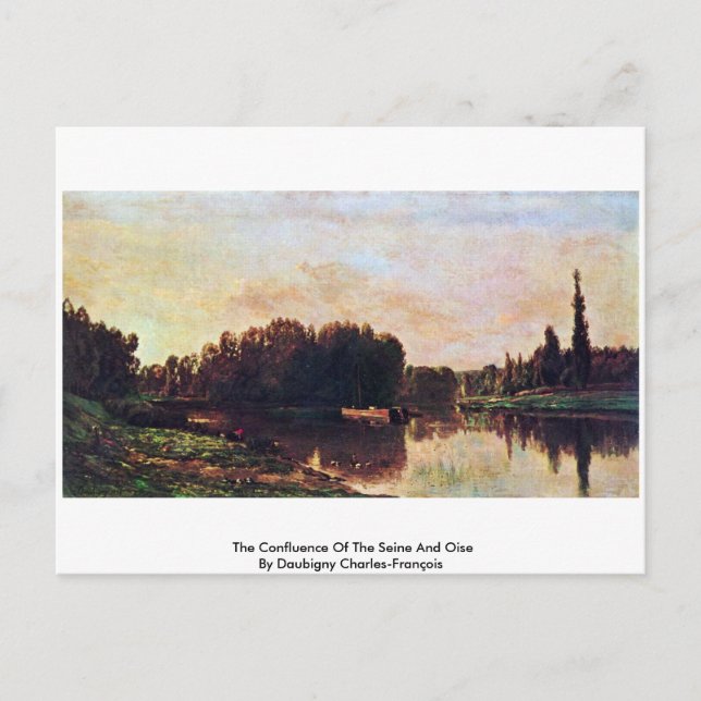 The Confluence Of The Seine And Oise Postcard (Front)