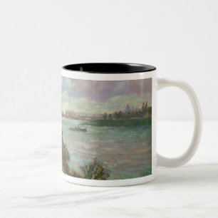 The Confluence of the Seine and the Marne at Ivry Two-Tone Coffee Mug