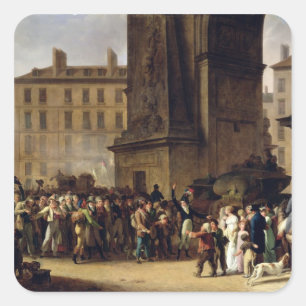 The Conscripts of 1807 Square Sticker