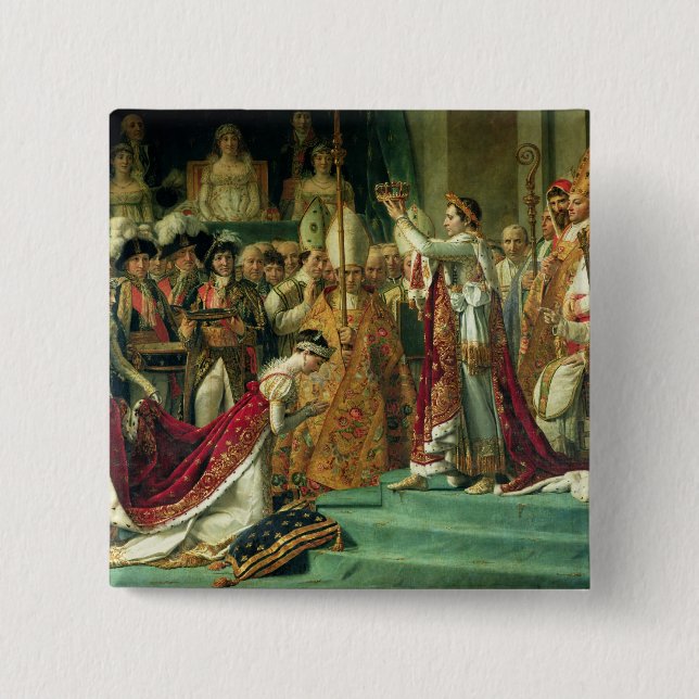 The Consecration of the Emperor Napoleon 15 Cm Square Badge (Front)