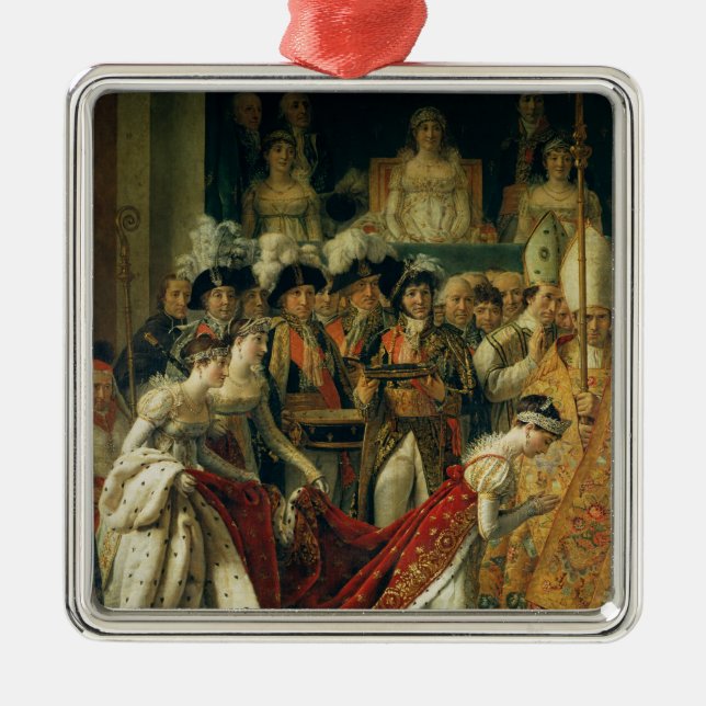The Consecration of the Emperor Napoleon Metal Tree Decoration (Front)