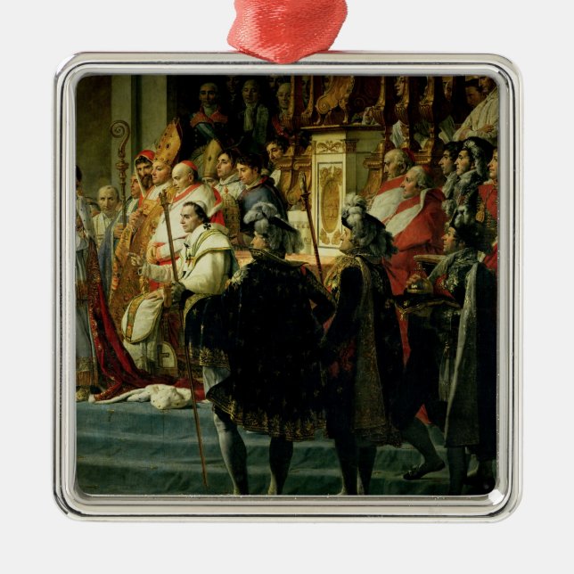 The Consecration of the Emperor Napoleon Metal Tree Decoration (Front)