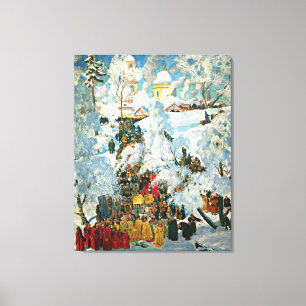 The Consecration of Water on the Theophany Canvas Print