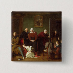 The Consequences of the Seduction, 1824 15 Cm Square Badge