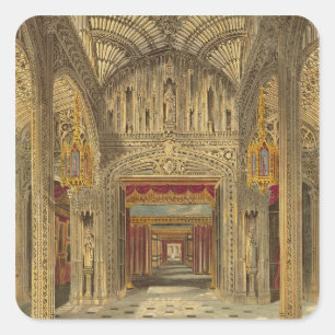 The Conservatory at Carlton House from Pyne's 'Roy Square Sticker