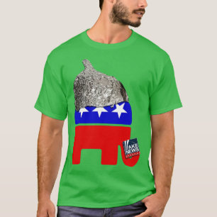 The Conspiracy Party Republican Tin Foil Hat Club T-Shirt