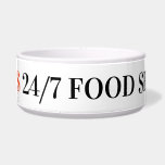 The Constant Cat Bowl<br><div class="desc">Personalise this rather snarky but cute cat food bowl with your feline's name.  If you're inspired you can change the message to most anything!</div>