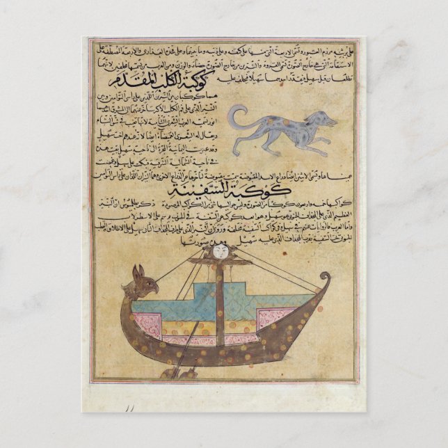 The Constellations of the Dog and the Keel Postcard (Front)