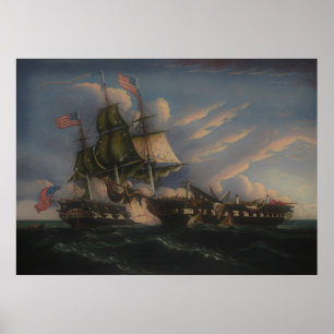 The Constitution and the Guerriere (Soft Version) Poster