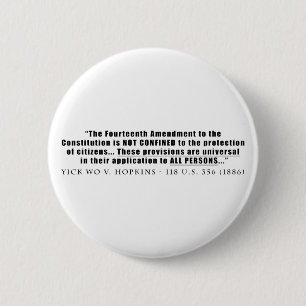 The Constitution Applies to ALL PERSONS 6 Cm Round Badge