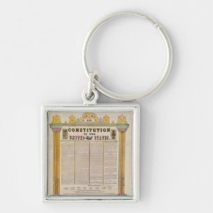 The Constitution of the United States of America Key Ring