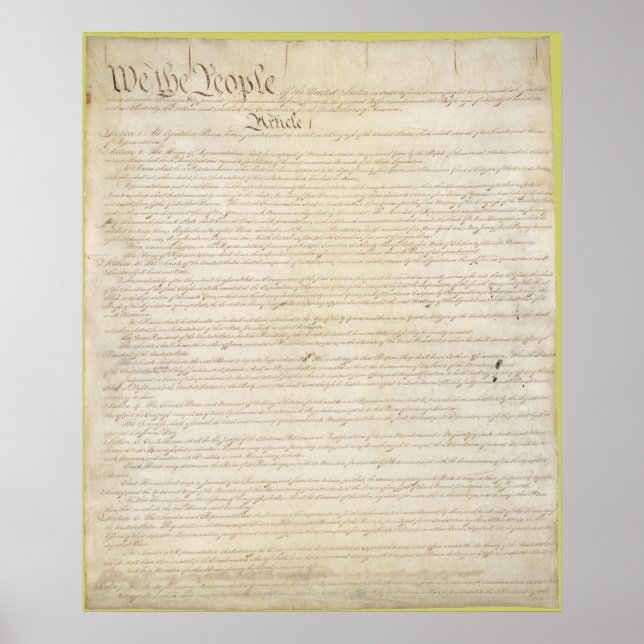 The Constitution of the United States of America Poster (Front)