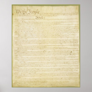 The Constitution of the United States of America Poster