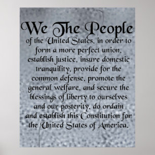 The Constitution of the United States of America Poster