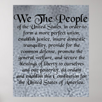 The Constitution of the United States of America Poster