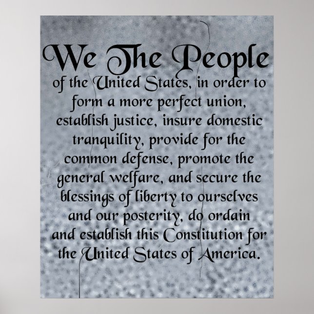 The Constitution of the United States of America Poster (Front)