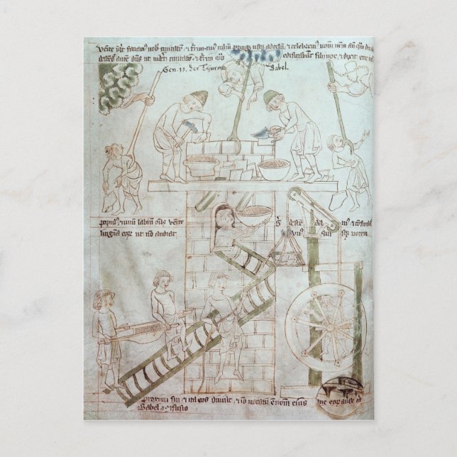 The Construction of the Tower of Babel Postcard (Front)