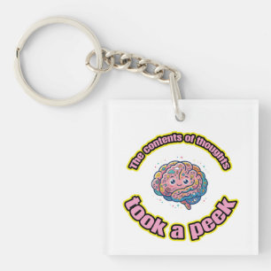 The contents of thoughts took a peek key ring