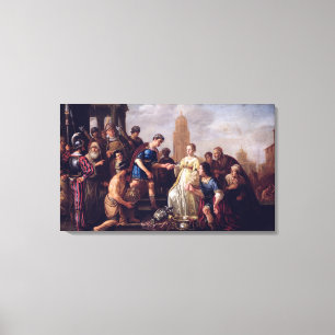The Continence of Scipio 1643 Canvas Print