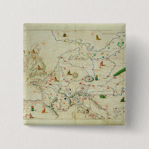 The Continent of Europe 15 Cm Square Badge