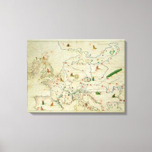 The Continent of Europe Canvas Print